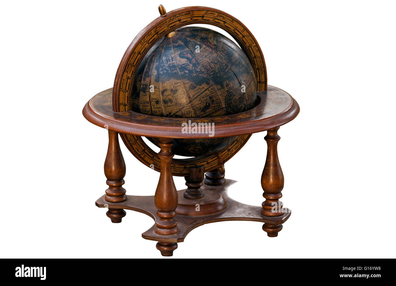 Globe on wooden stand hi-res stock photography and images - Alamy
