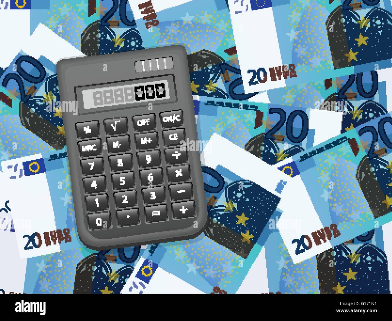 20 euro bill Stock Vector Images - Alamy