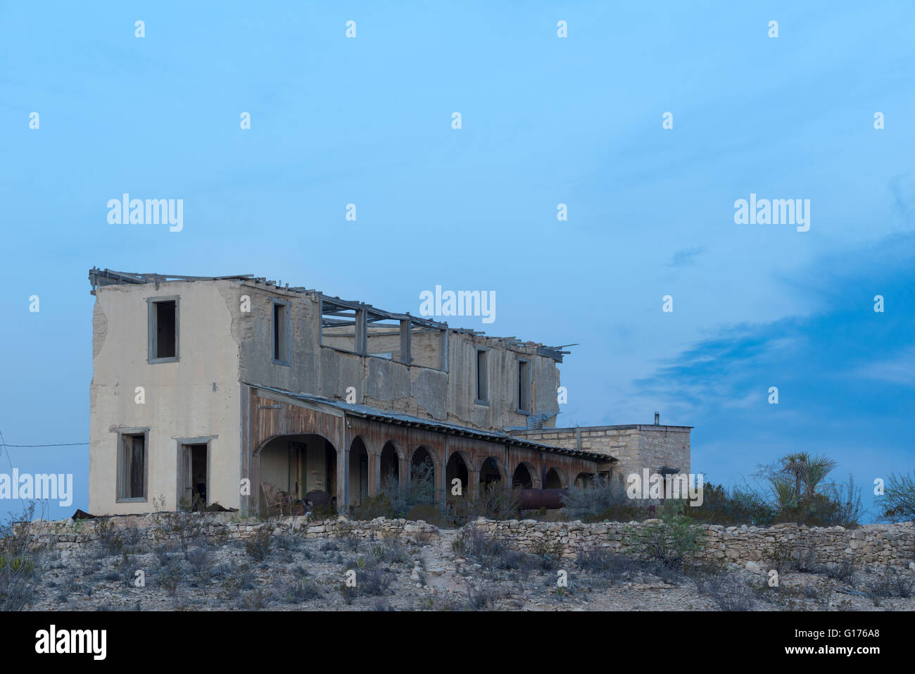 The Perry Mansion in the ghost - The Perry Mansion In The Ghost Town Of Terlingua Texas G176A8