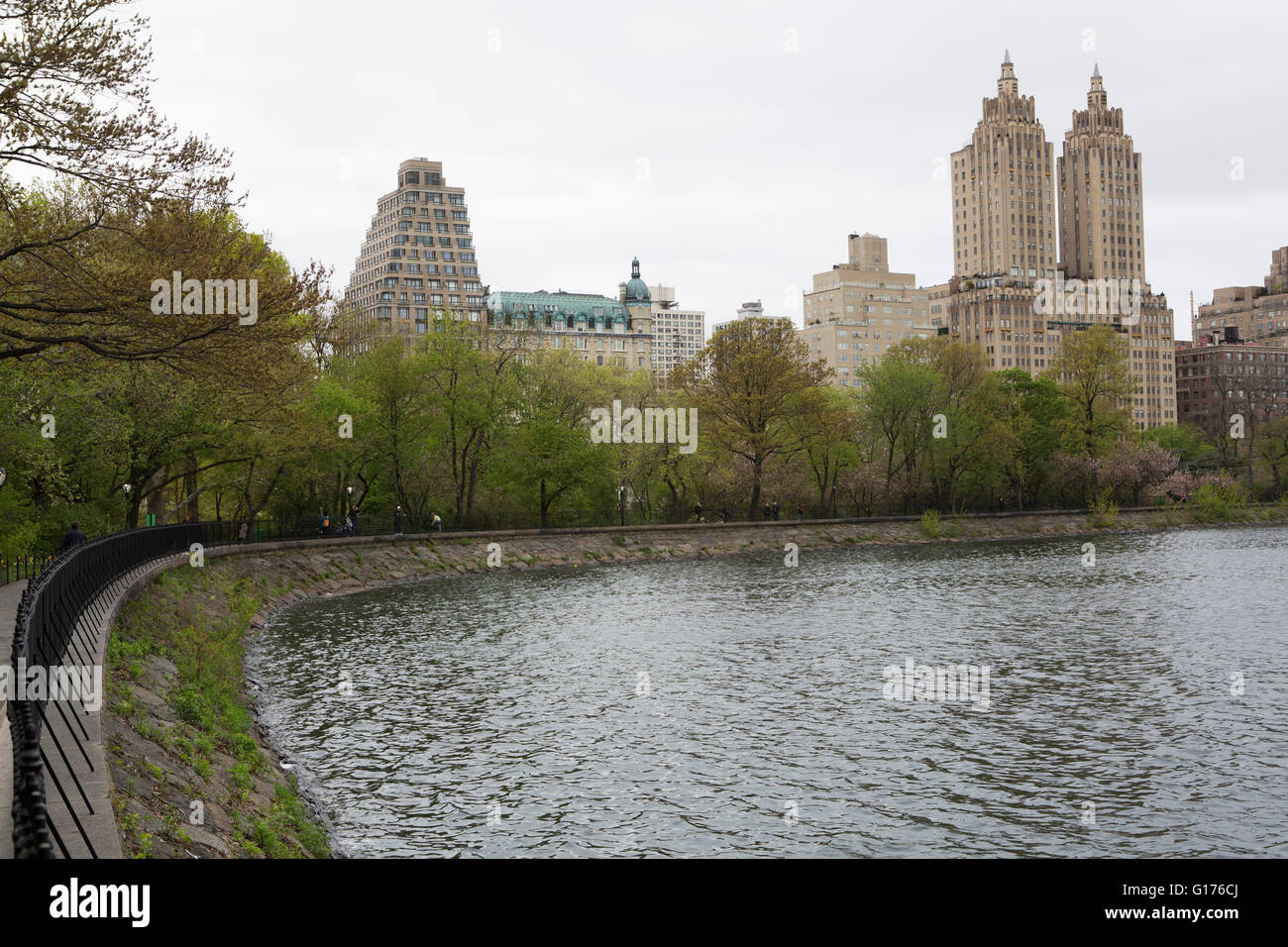 The Jacqueline Kennedy Onassis Reservoir at Central Park in New York 