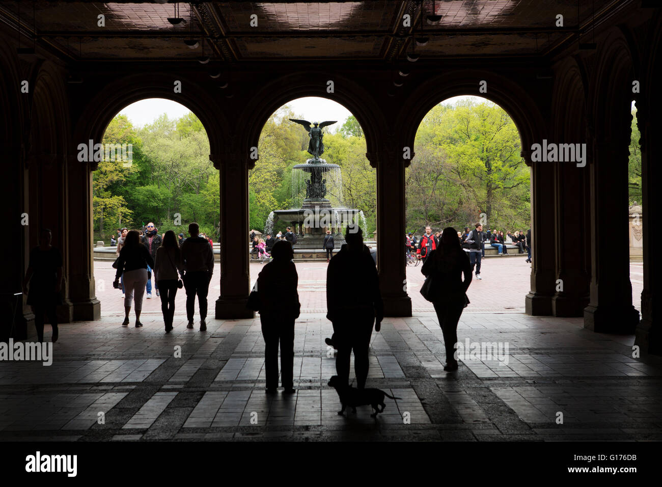 The Bethesda Fountain at Central Park in New York City, USA. Also known