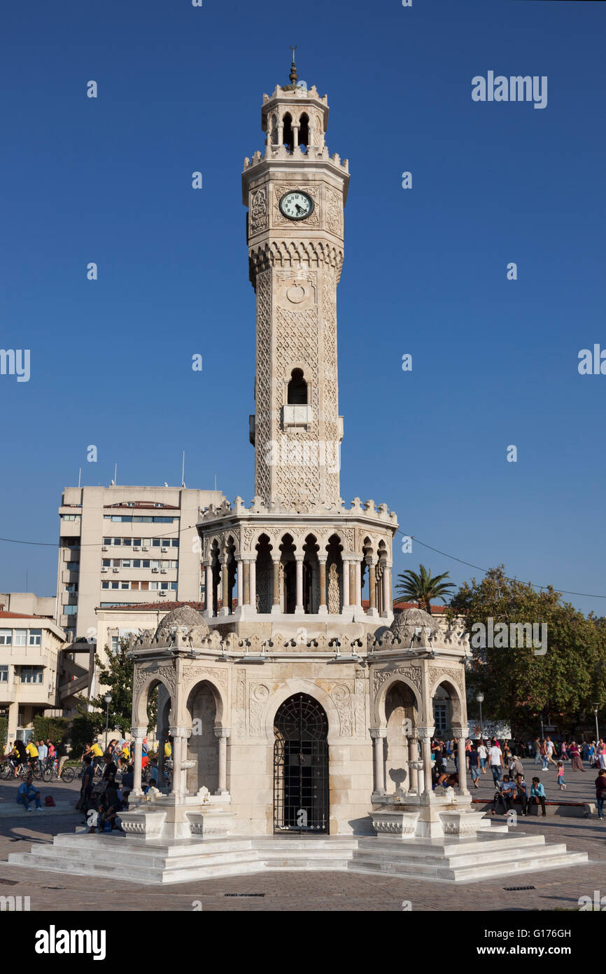Izmir clock tower Stock Photo