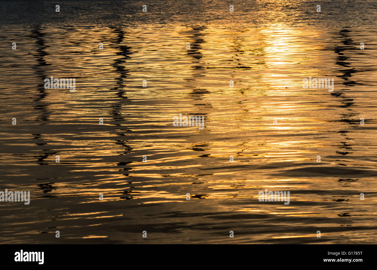 beautiful sunset water background Stock Photo - Alamy