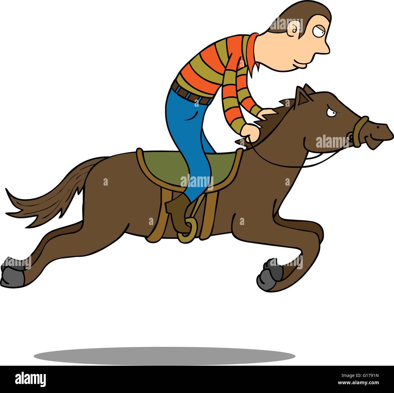 horse Riding Stock Vector