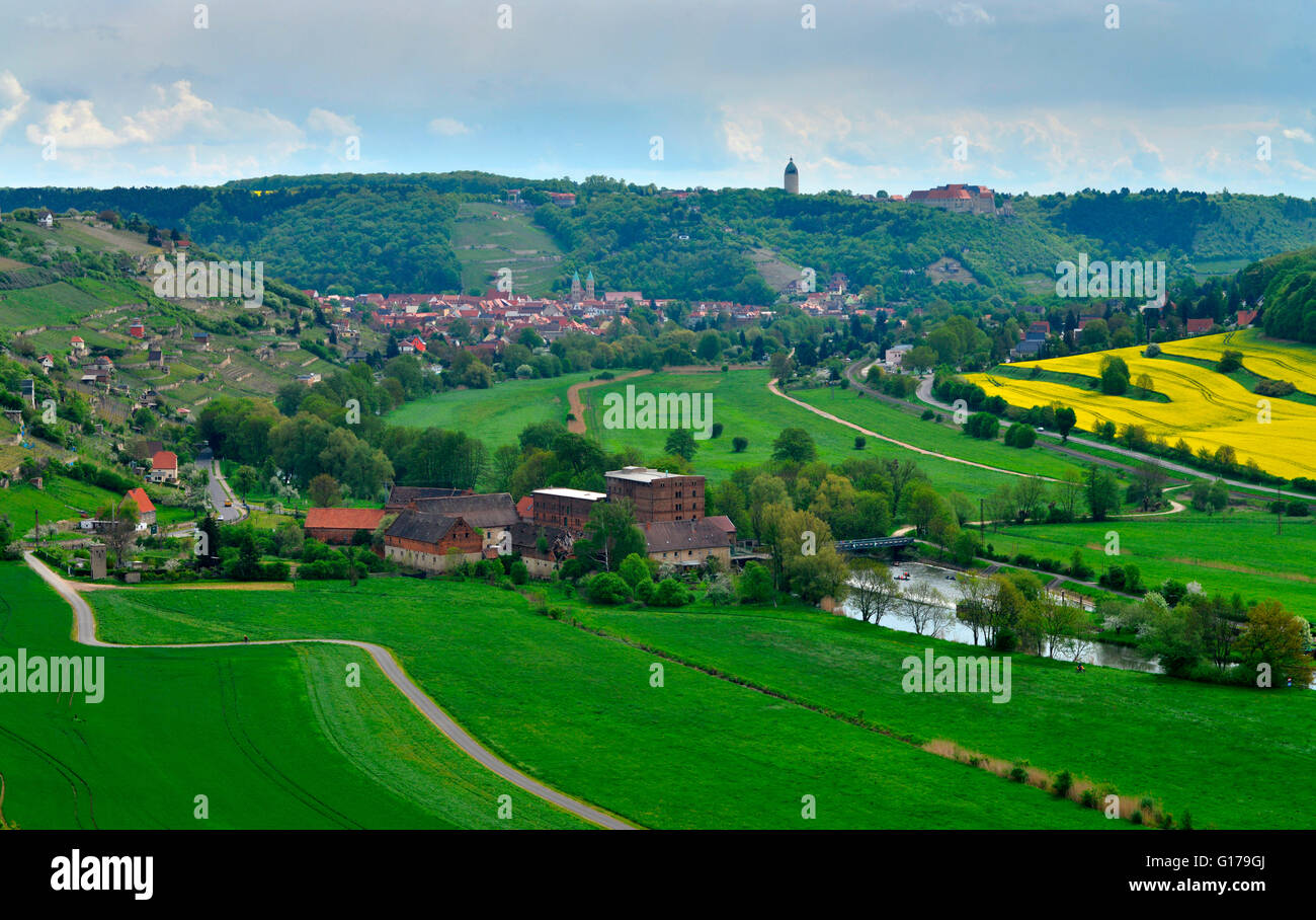 Unstrut Valley, Freyburg, Saxony-Anhalt, Germany Stock Photo