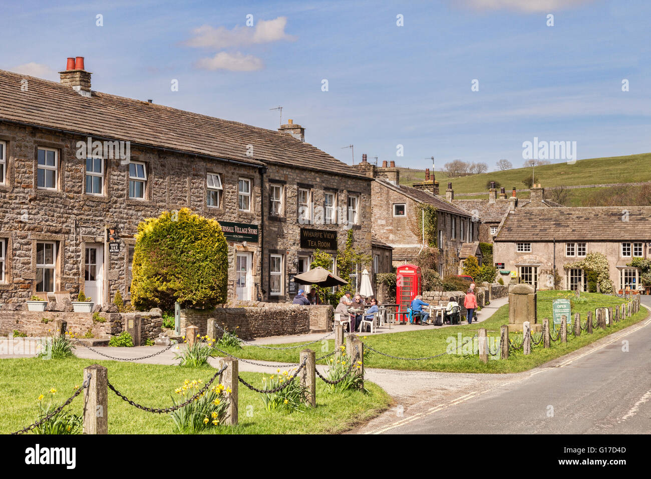 The village of Burnsall, in Wharfedale, Yorkshire Dales National Park