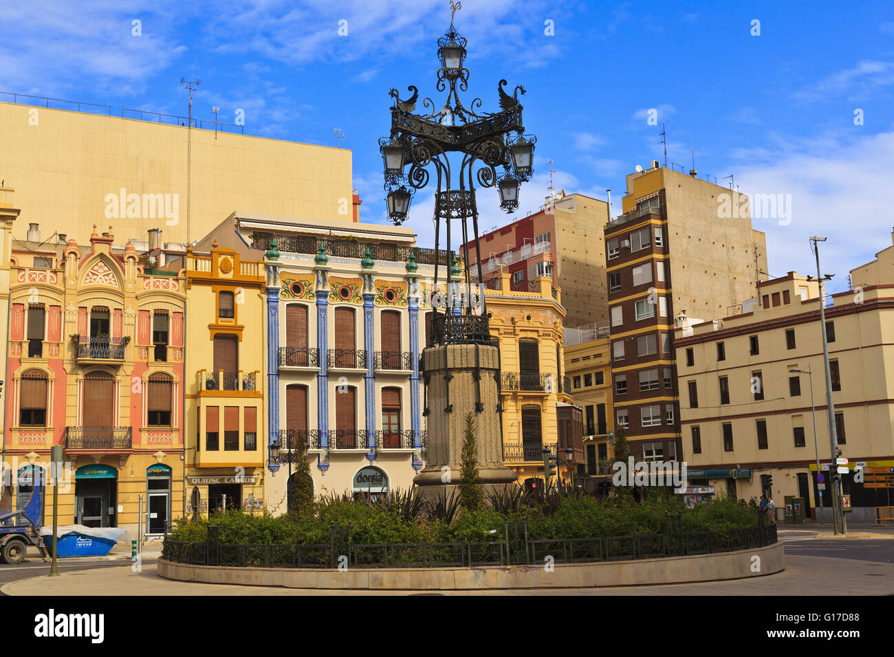 Plaza de Independencia, Castellon, Spain Stock Photo - Alamy
