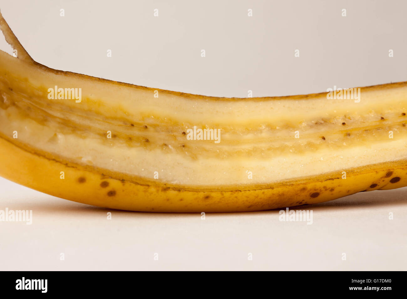 Half a banana Stock Photo