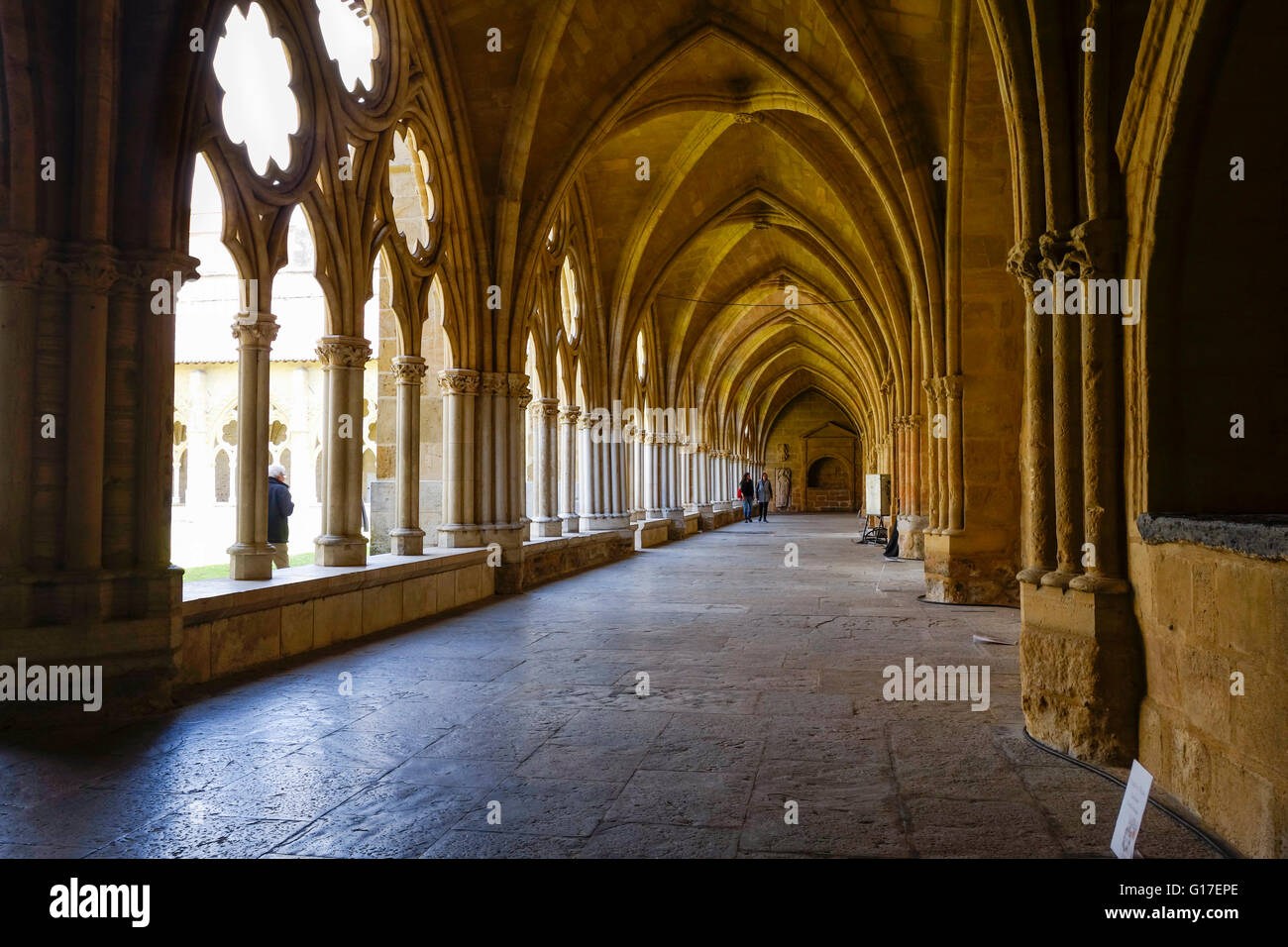 Cloisters at the Cathedral of Sainte-Marie de Bayonne, Aquitaine, France. Stock Photo