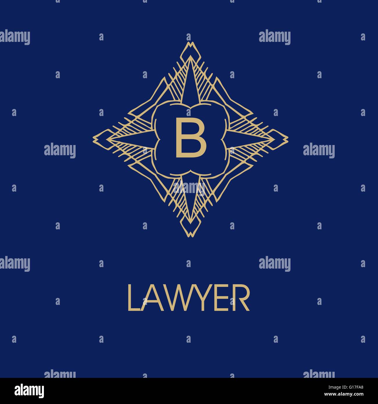 Set of elegant monogram design. Vector illustration Stock Vector Image ...