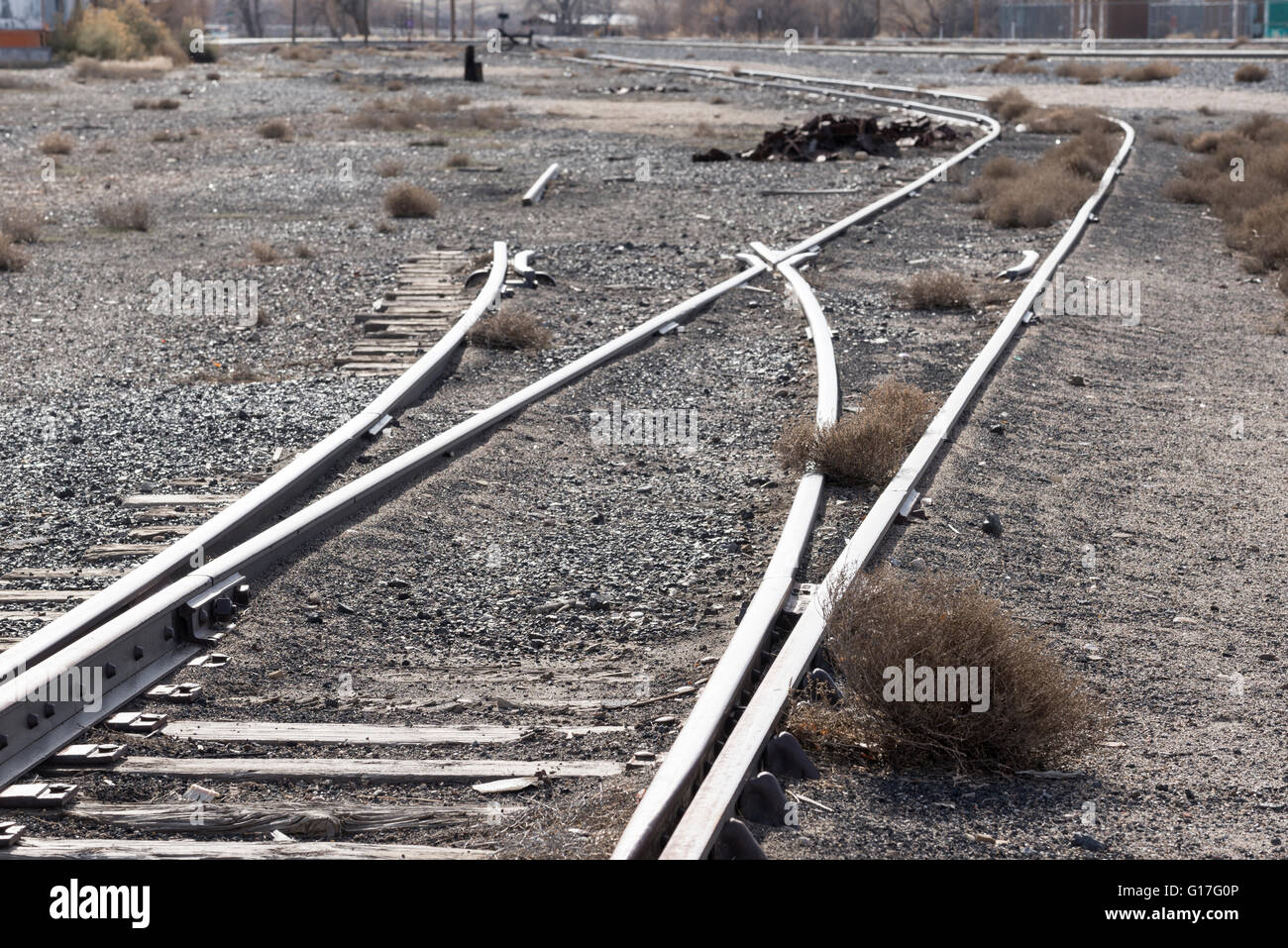 Railroad tracks, Green River, Utah Stock Photo Alamy