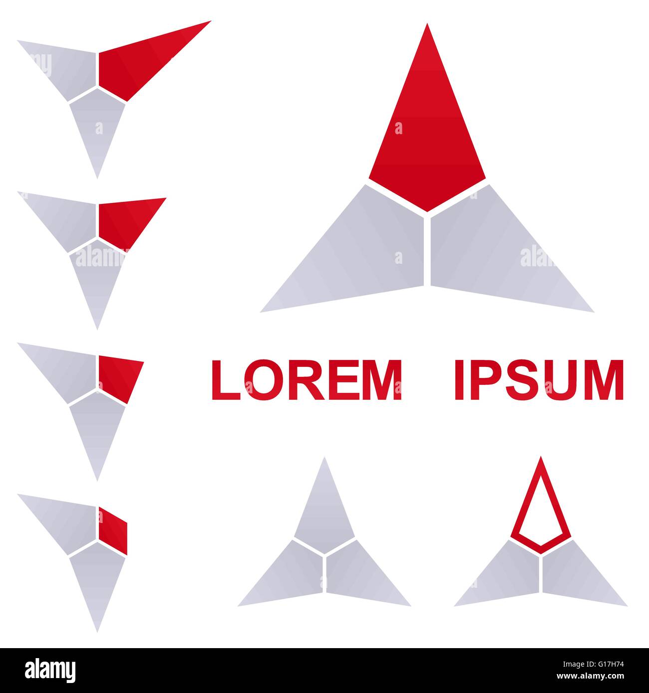 Triangle logo Cut Out Stock Images & Pictures - Alamy