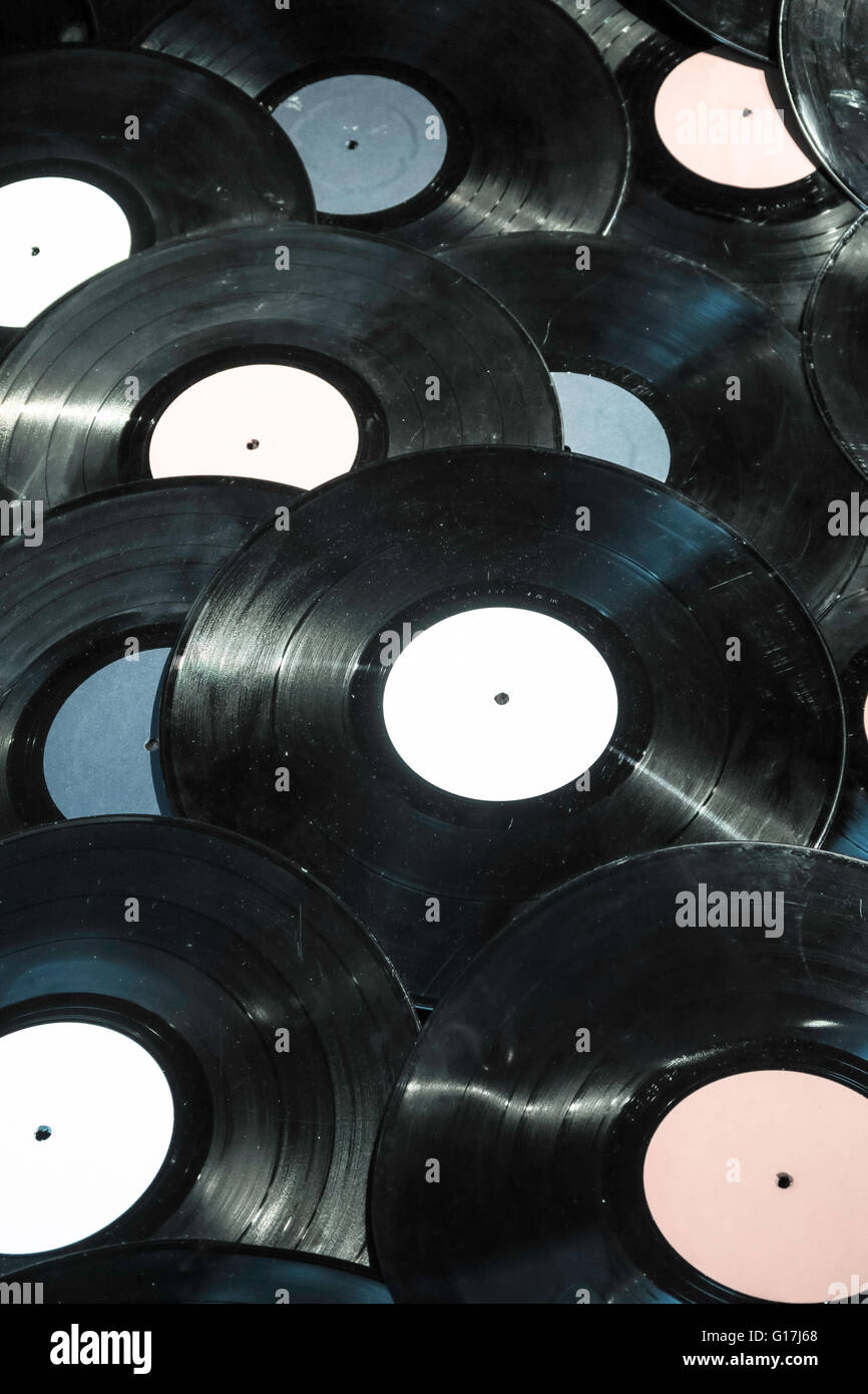 Generic Vinyl Records Stock Photo - Alamy