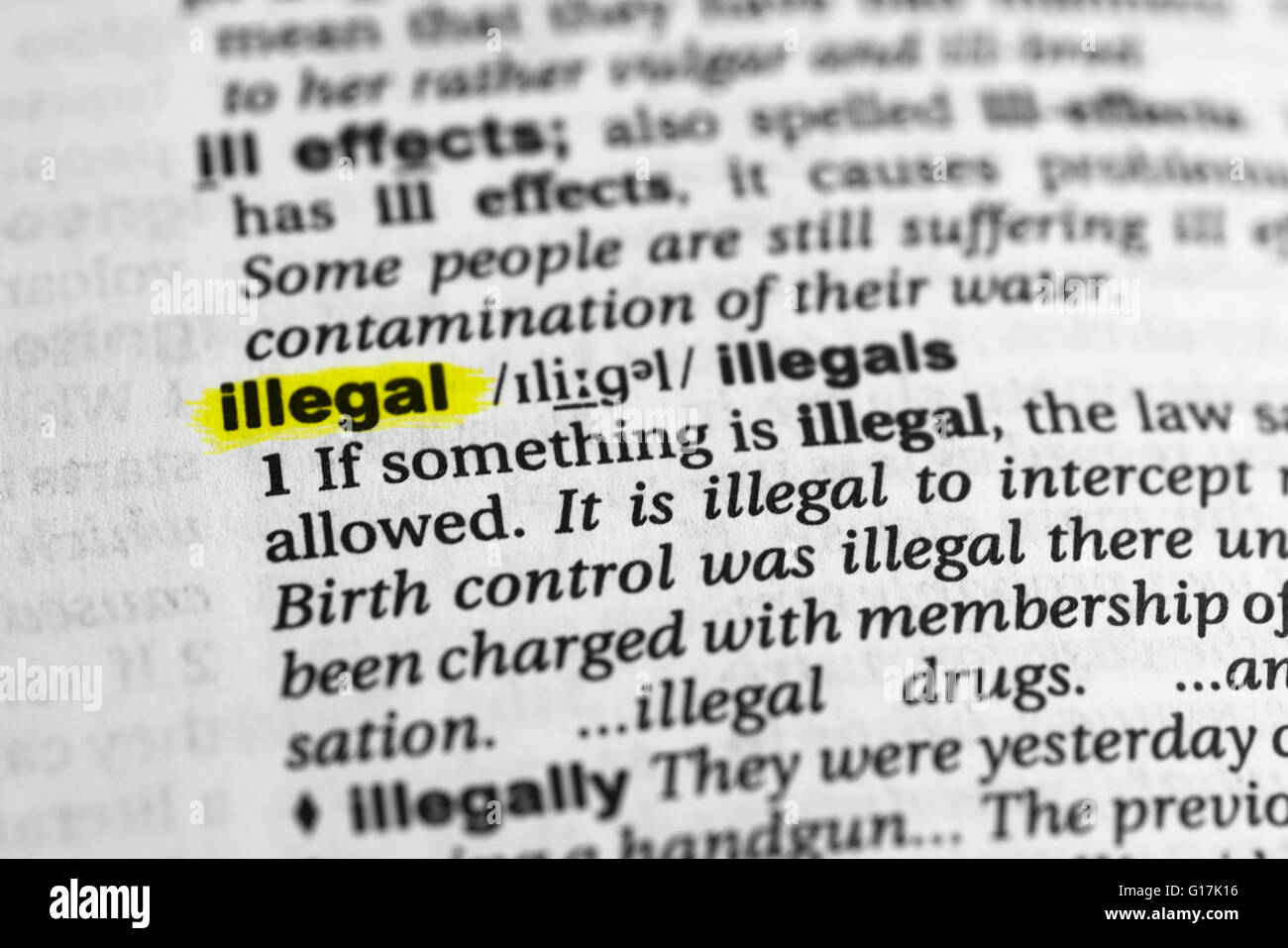 ILLEGAL DEFINITION IN AMERICAN ENGLISH visual data 5