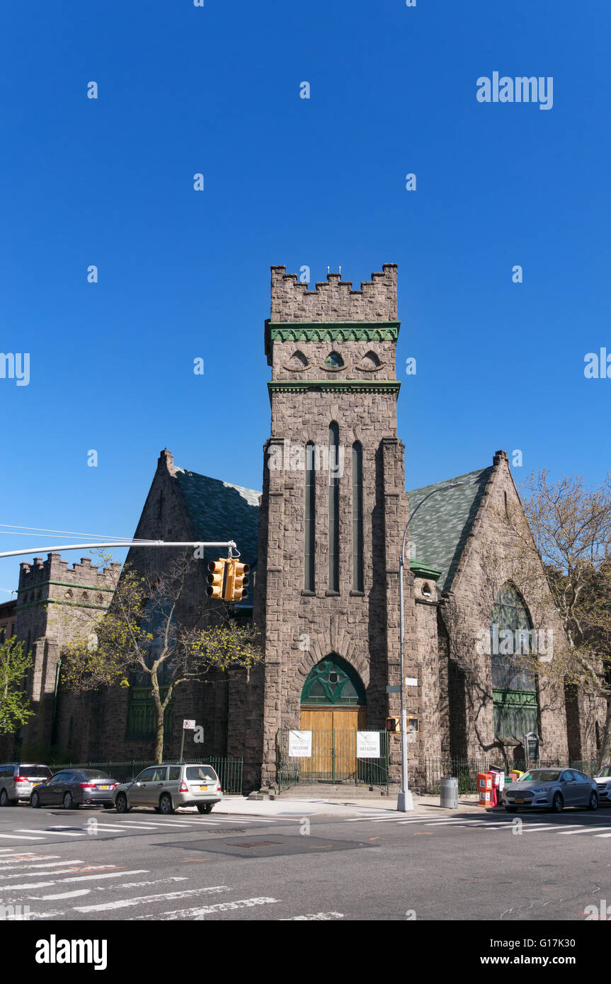 Greenwood Baptist Church, 7th Avenue, Brooklyn, New York, USA Stock