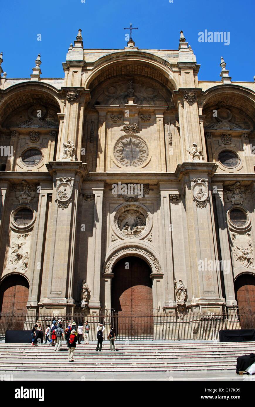 South West front of Santa Maria de la Encarnacion Cathedral in the ...