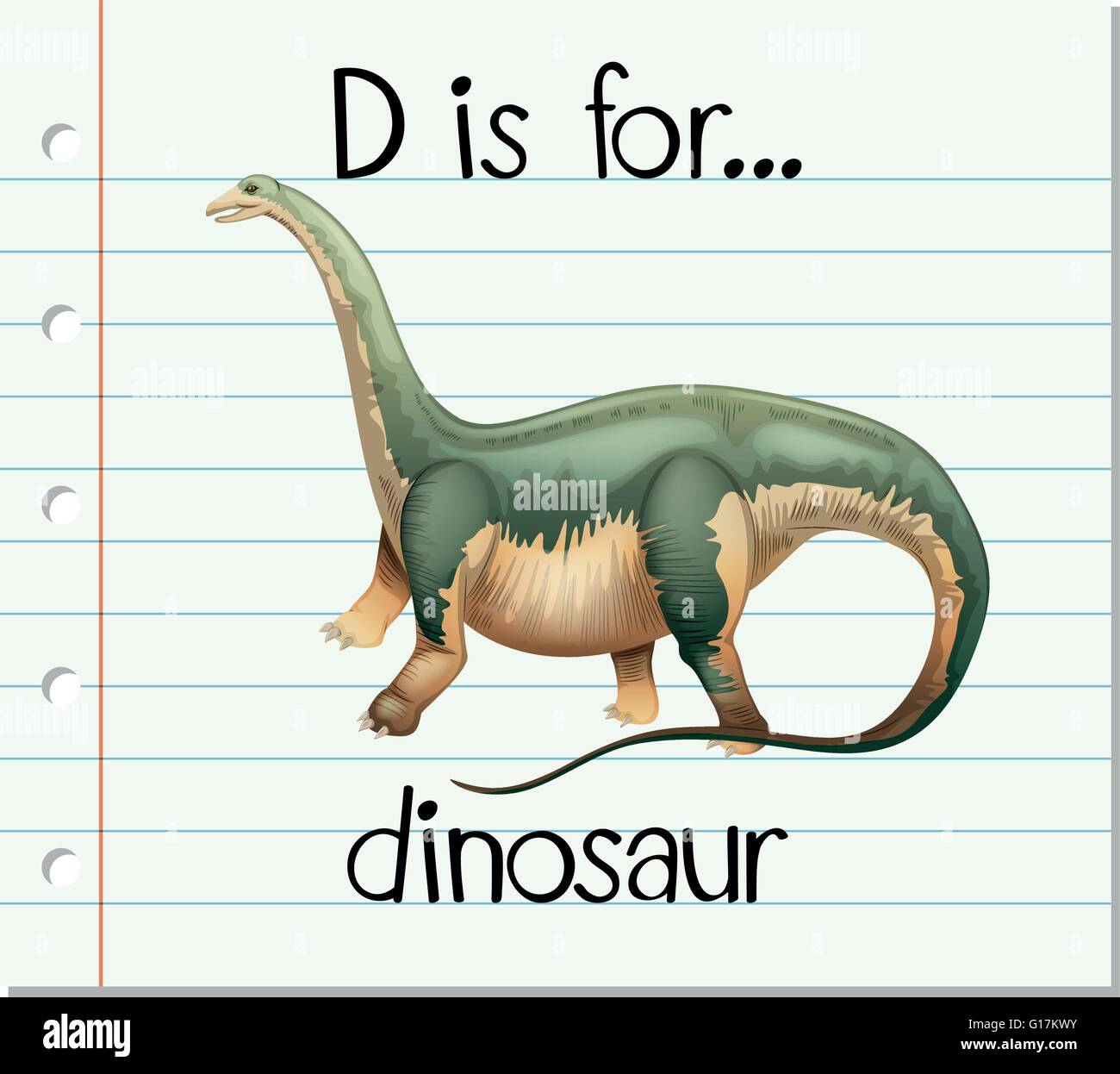 D is for dinosaur Stock Vector Images Alamy