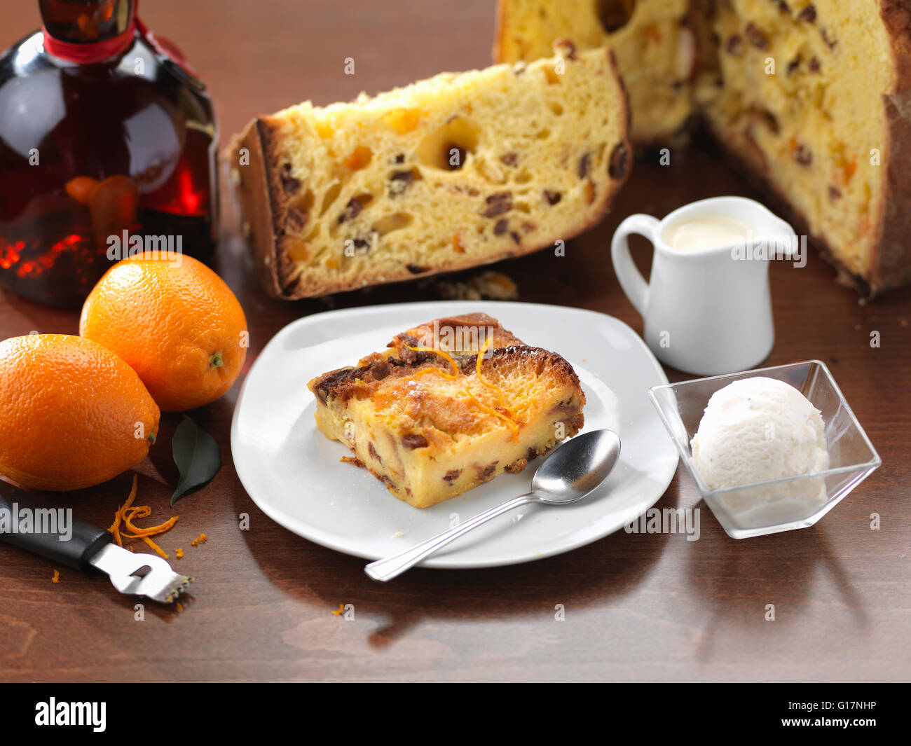 Traditional Italian Dessert Of Panettone Bread And Butter Pudding Stock Photo Alamy Traditional Italian Dessert Of Panettone Bread And Butter Pudding Stock Photo Alamy