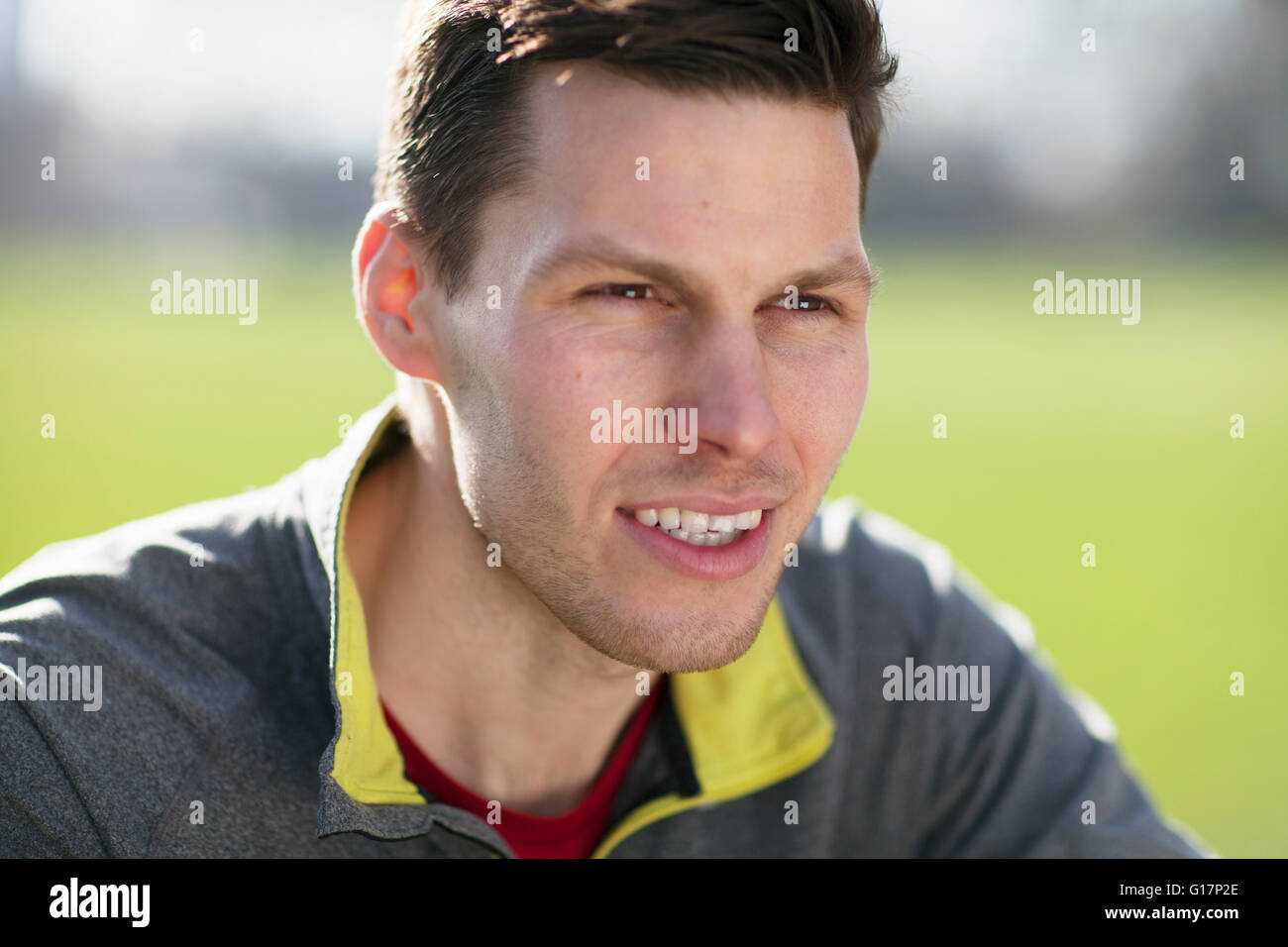 Close portrait young man in hi-res stock photography and images - Alamy