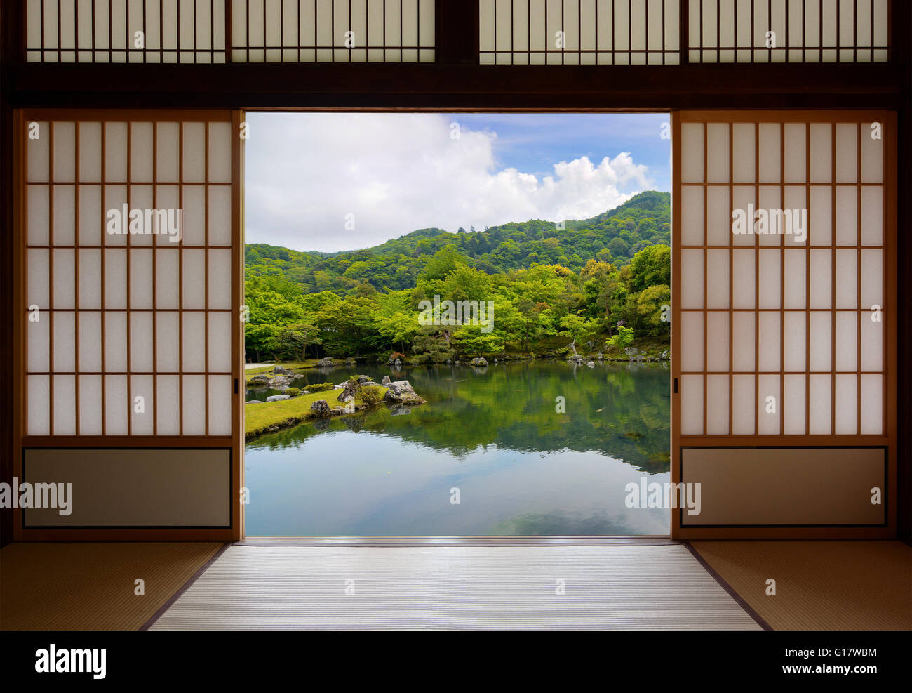 https://c8.alamy.com/comp/G17WBM/japanese-sliding-doors-and-beautiful-pond-garden-G17WBM.jpg