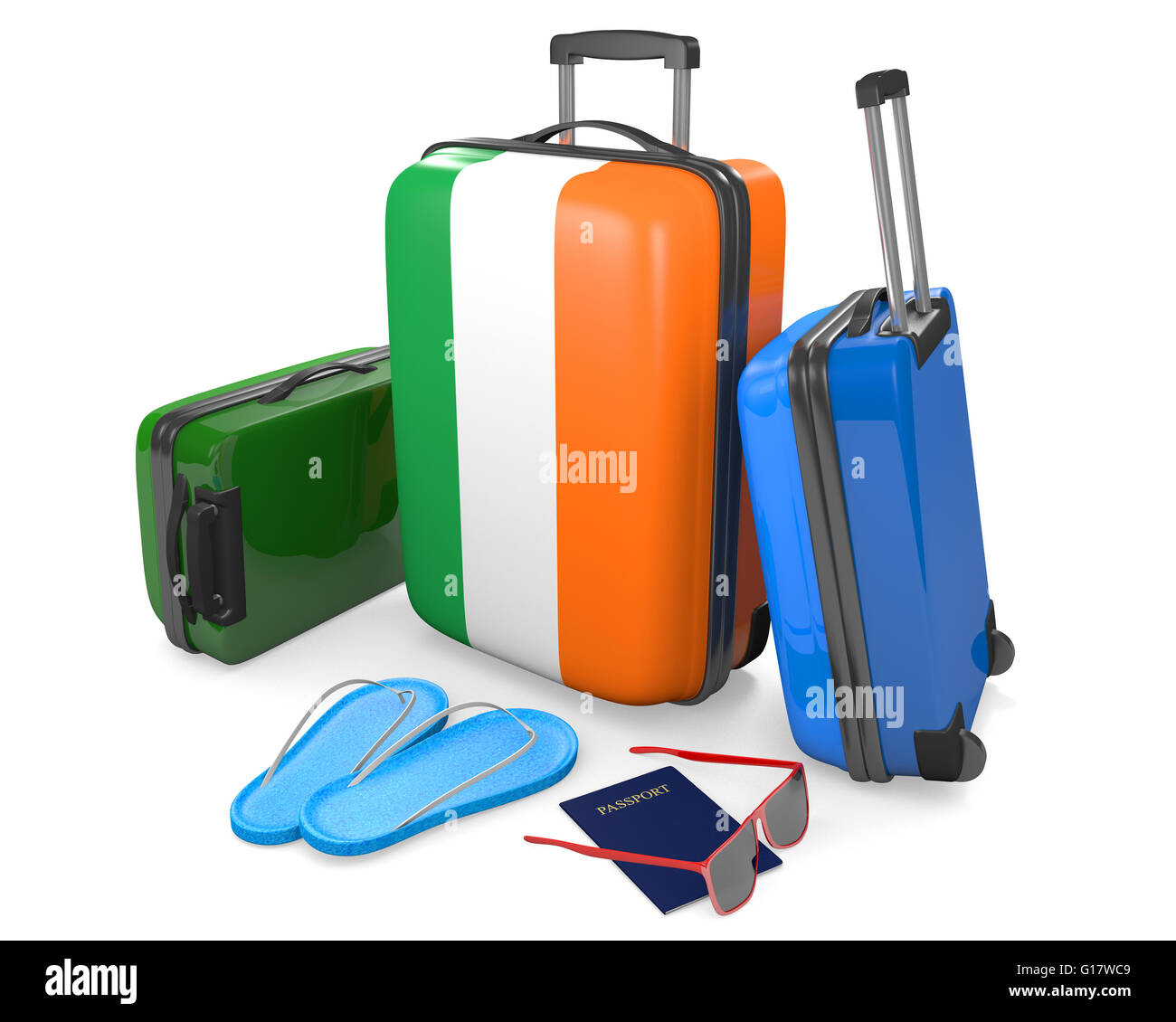 Travel items Cut Out Stock Images 