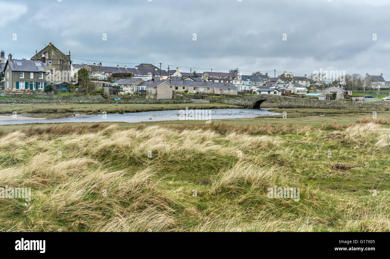 The Village at Aberffraw, Anglesey Stock Photo Alamy