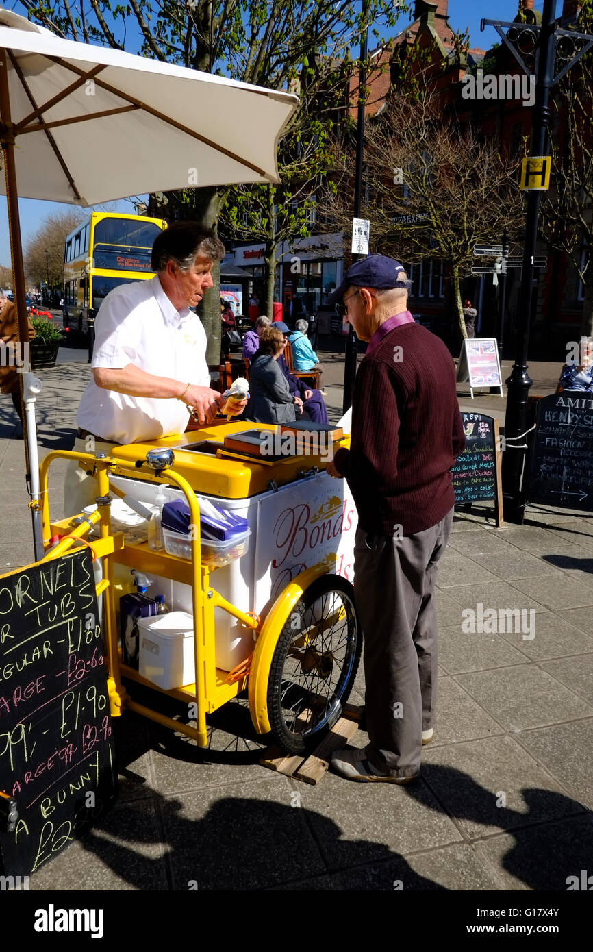 'Stop Me and Buy One' ice-cream seller, Lytham Stock Photo