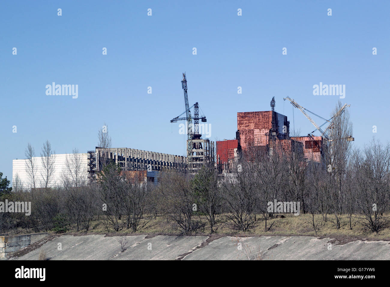 Nuclear Power Plant Chernobyl, unfinished Reactor 5 and 6 Stock Photo -  Alamy