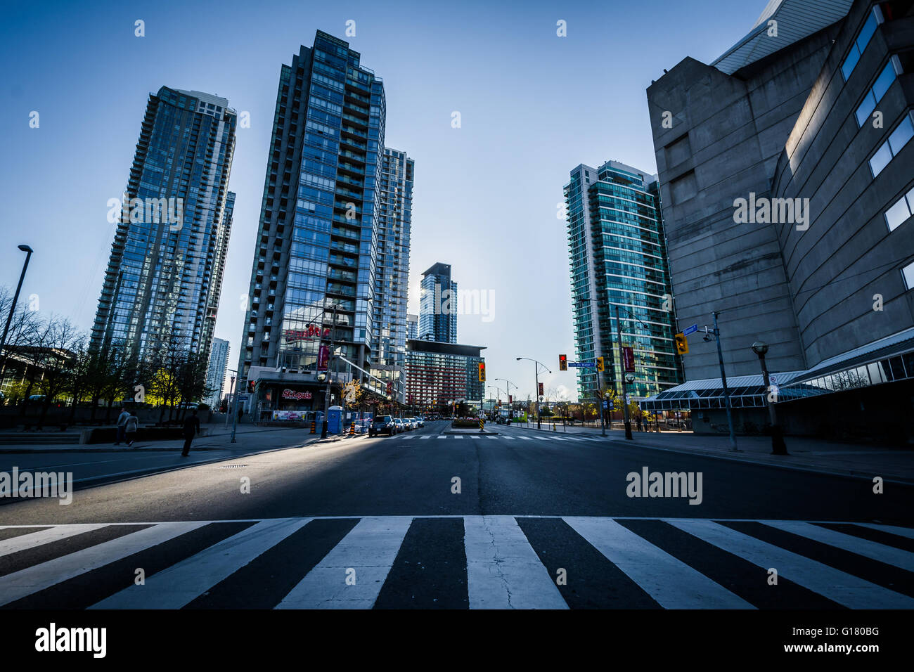 Bremner Boulevard, in downtown Toronto, Ontario. Stock Photo