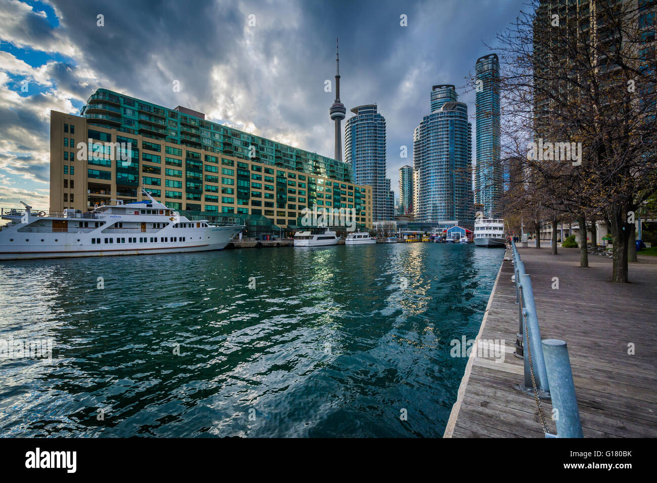 Buildings at the Harbourfront, in Toronto, Ontario. Stock Photo