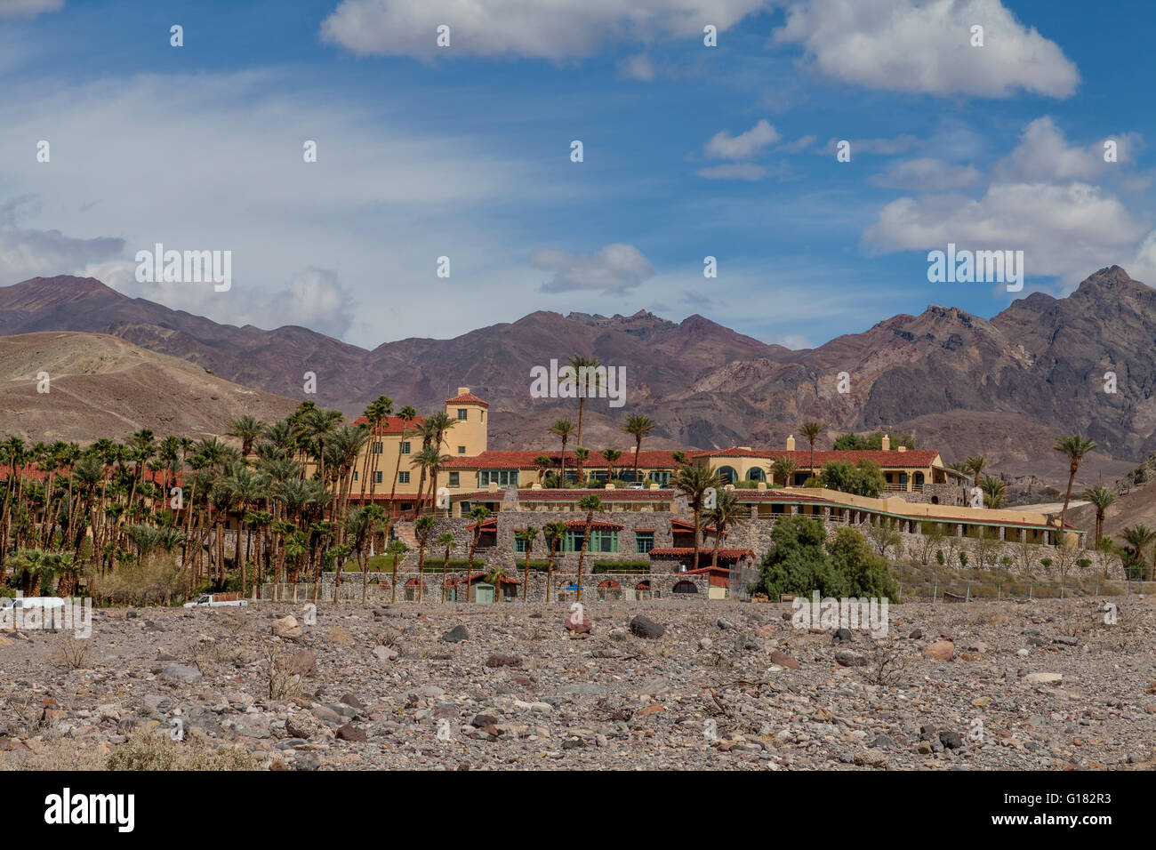 Furnace Creek Inn Resort in Furnace Creek, Death Valley National Park, California, USA Stock Photo