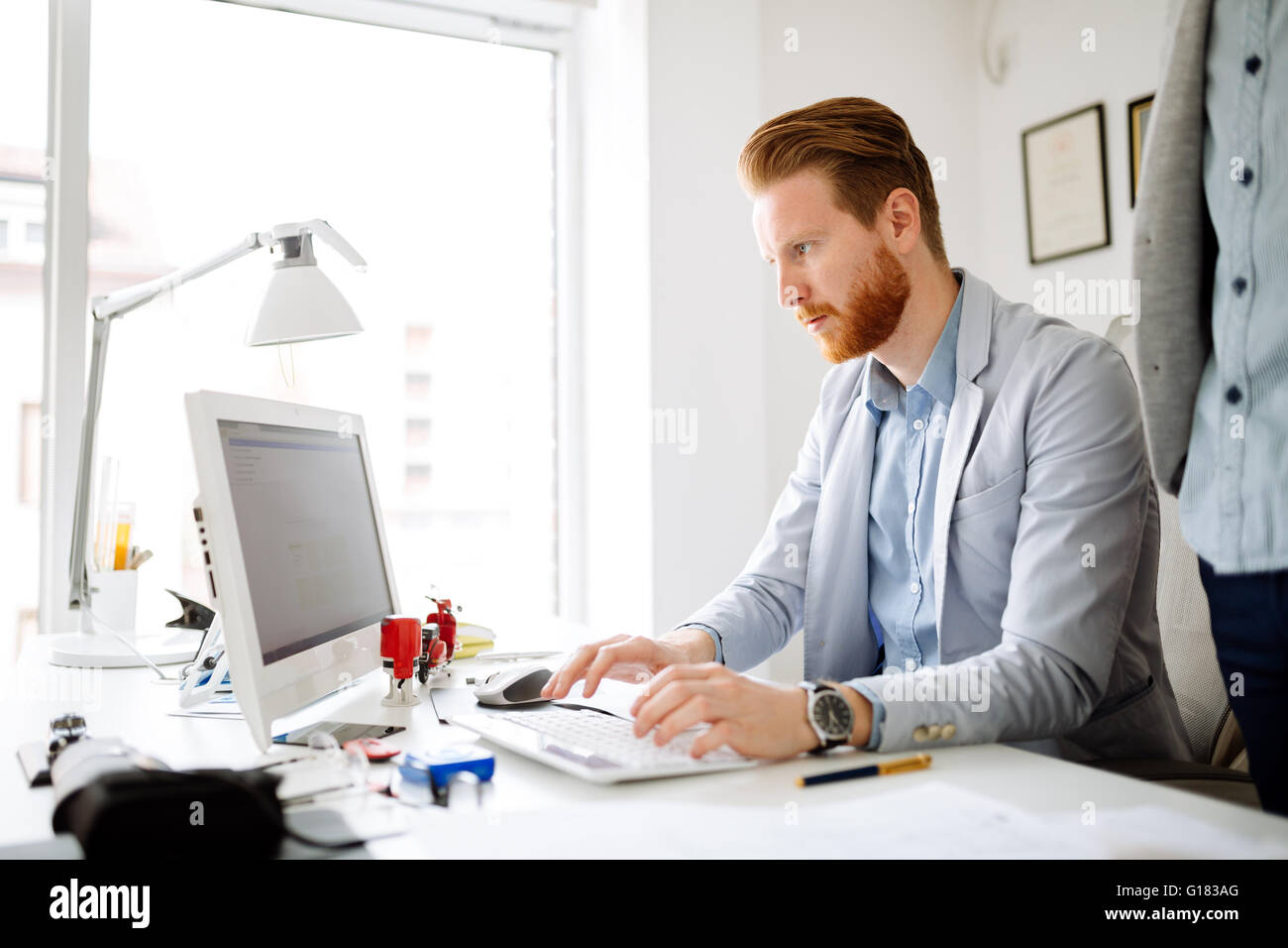 Planning manager team in startup hi-res stock photography and images ...