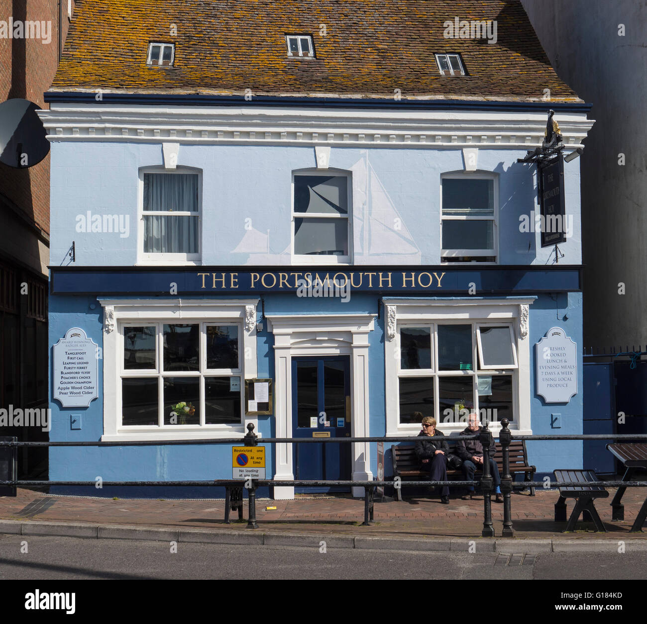 The Portsmouth Hoy Public House at Poole Quay, Dorset, UK Stock Photo