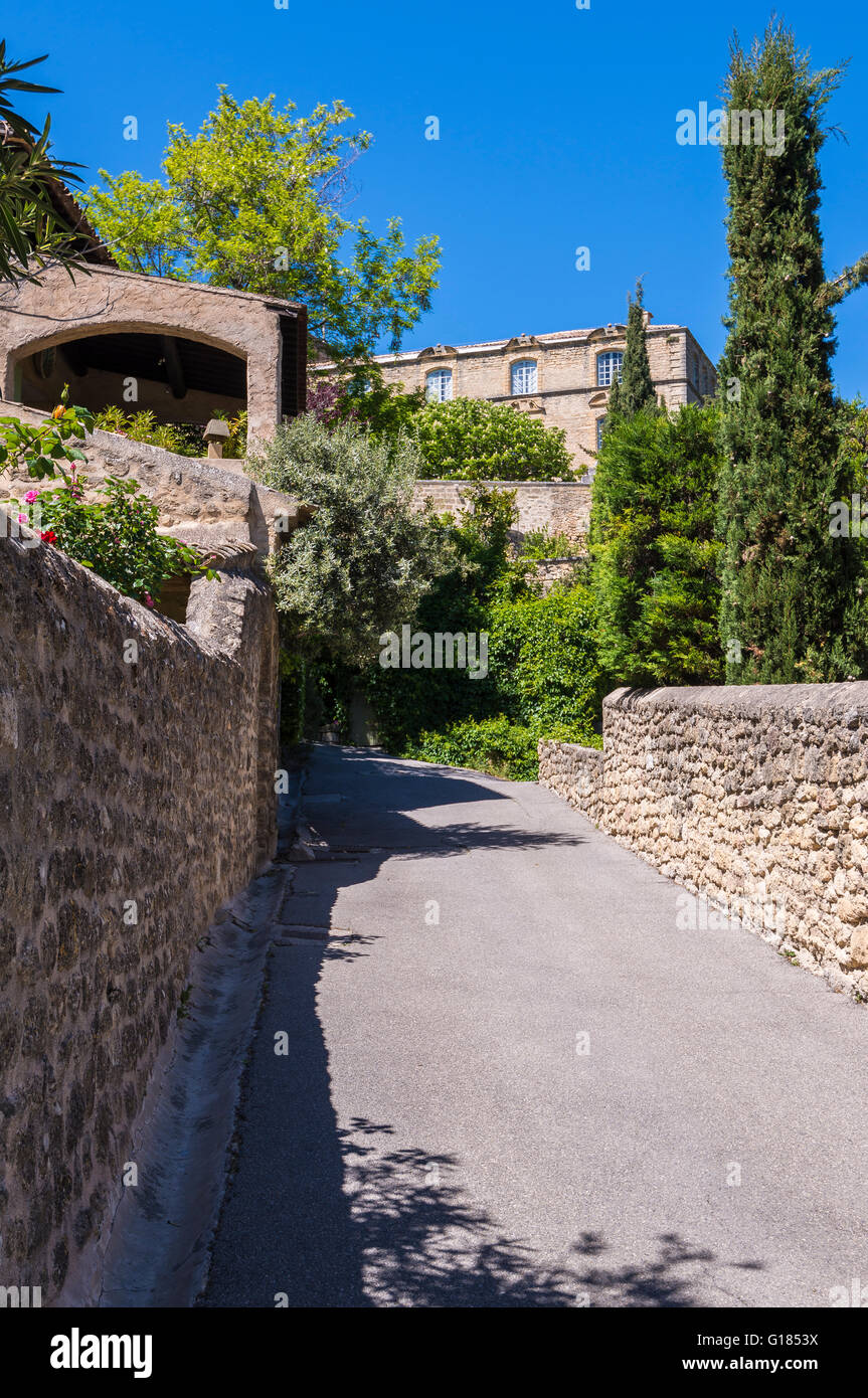 chateau d'Ansouis village, perché  Luberon Vaucluse Provence France 84 Stock Photo
