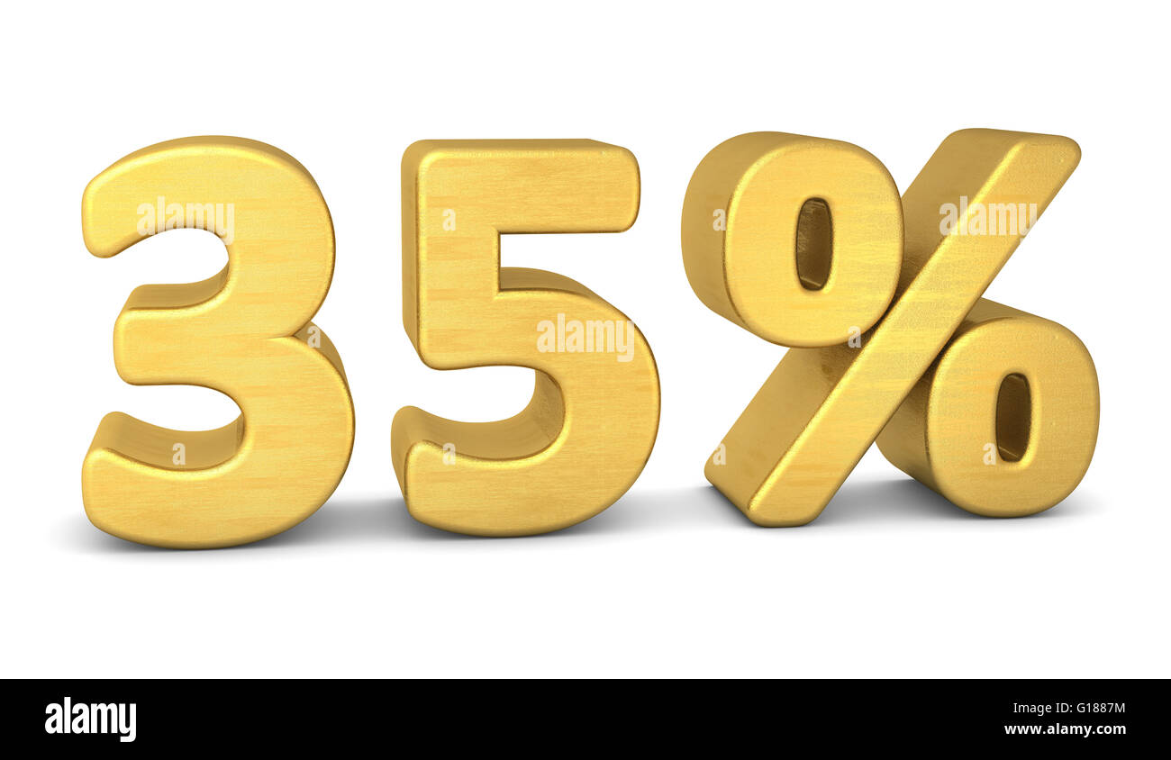 35 percent discount sign icon hi-res stock photography and images - Alamy