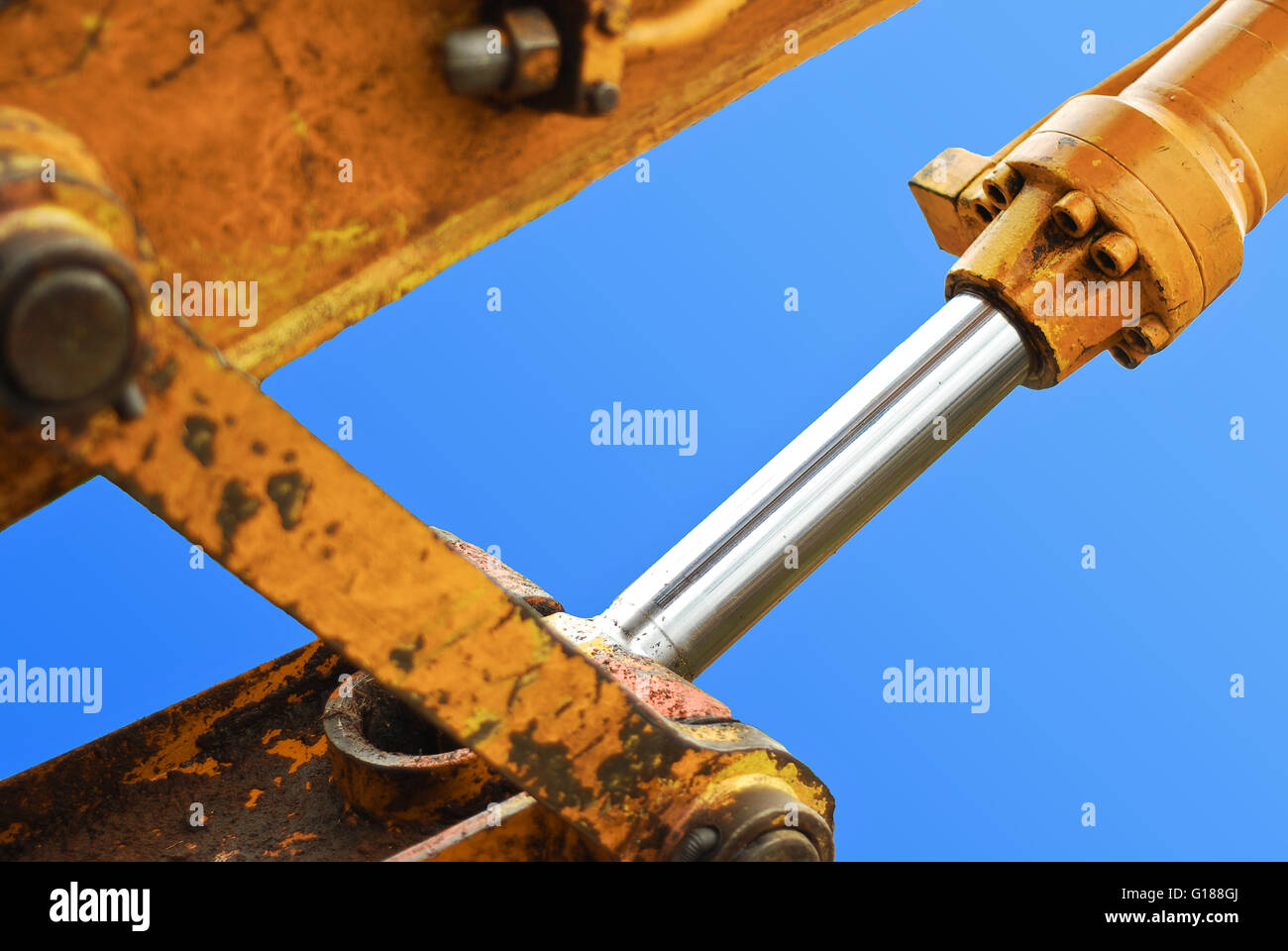 hydraulic piston Stock Photo Alamy