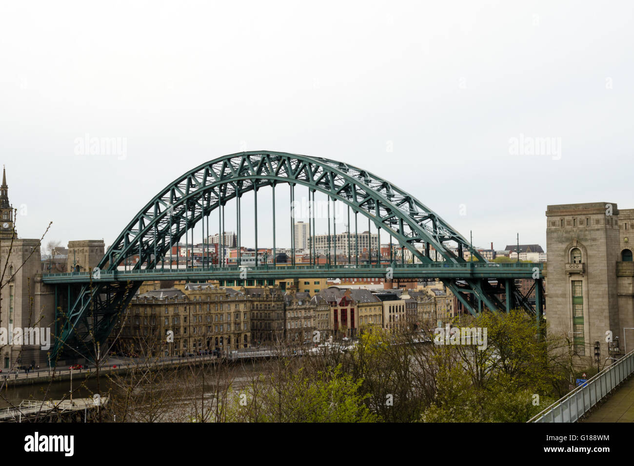 The Tyne  Bridge (1928), Linking Gateshead to Newcastle-upon-Tyne Stock Photo