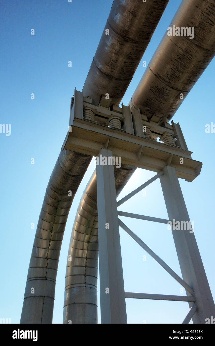 industrial gas pipeline Stock Photo