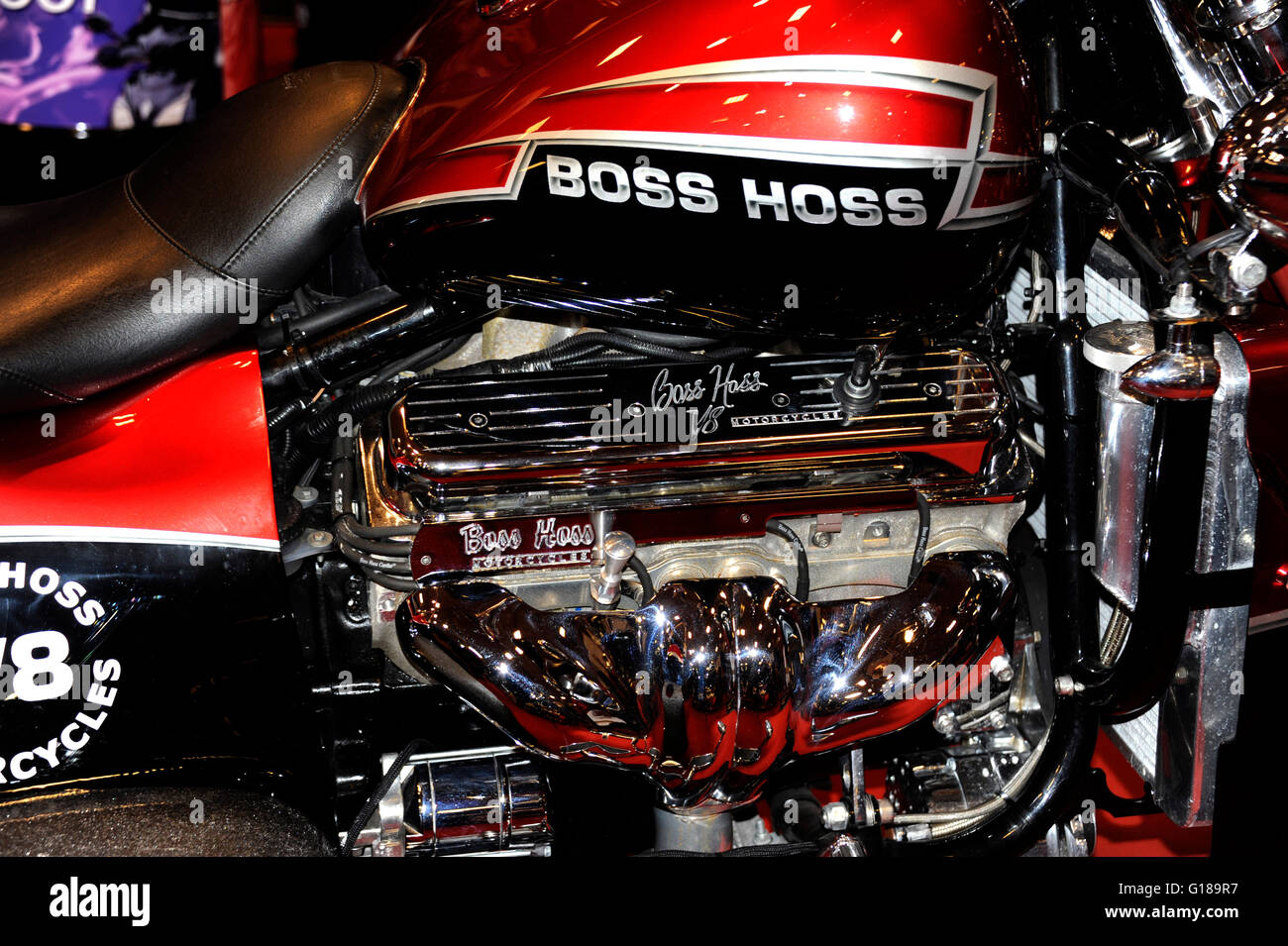 American Boss Hoss V8 Motorcyles, Paris Motorcycle Show, France Stock Photo  - Alamy
