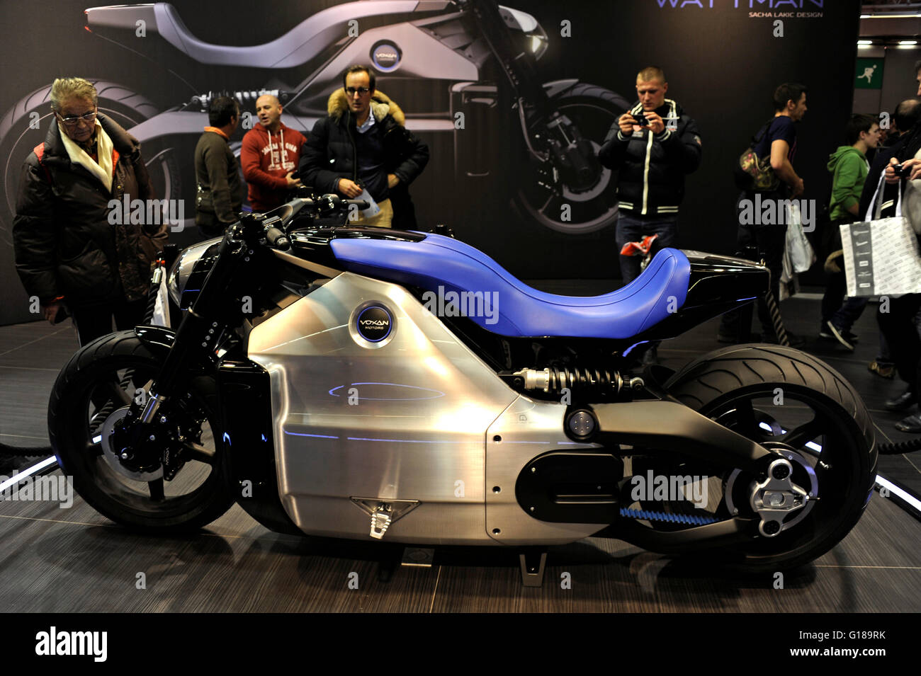 Voxam Wattman By Sacha Lakic Designer Full Electric Motorcycle Stock Photo Alamy