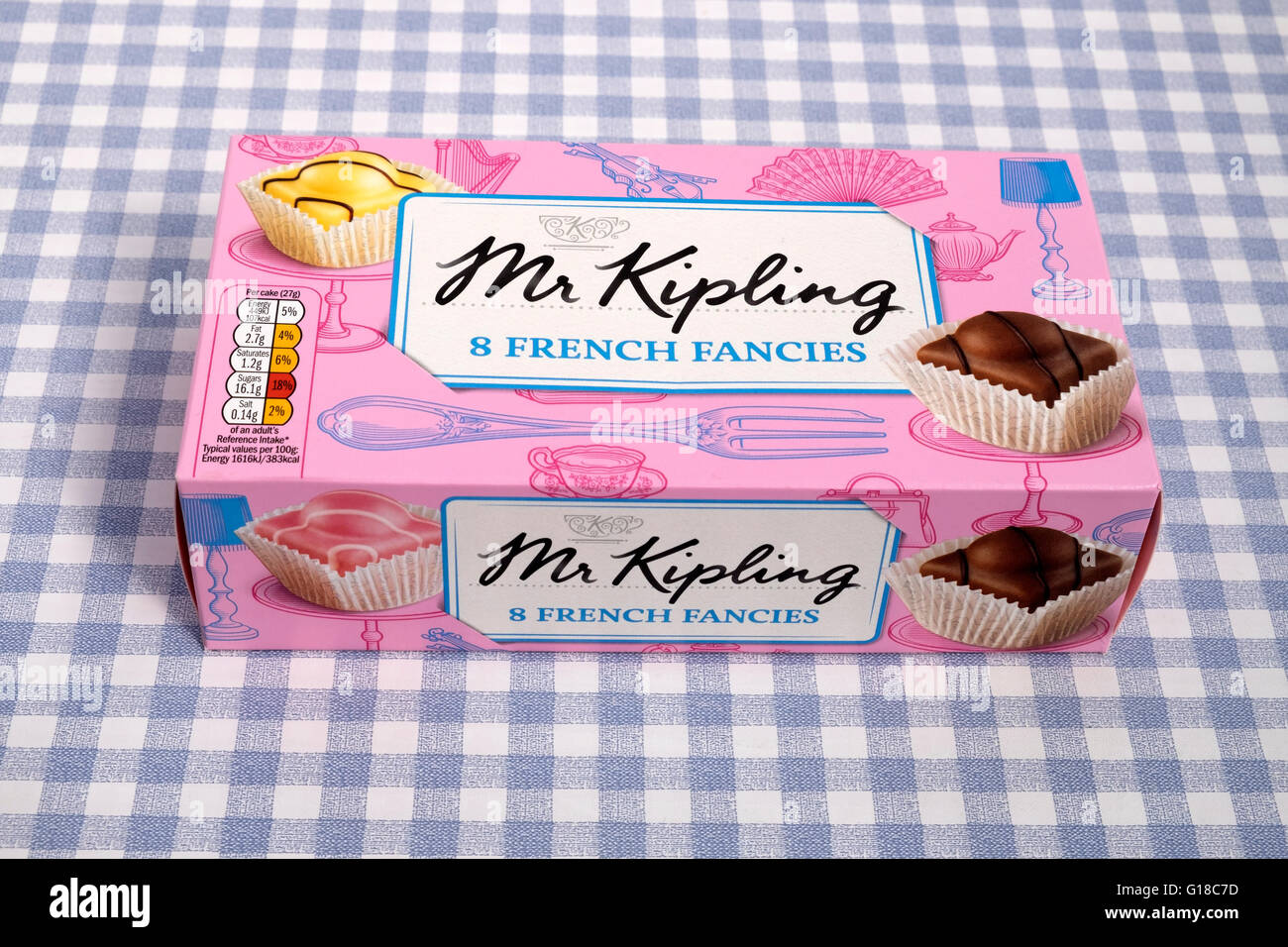 Mr Kipling French Fancies cakes Stock Photo