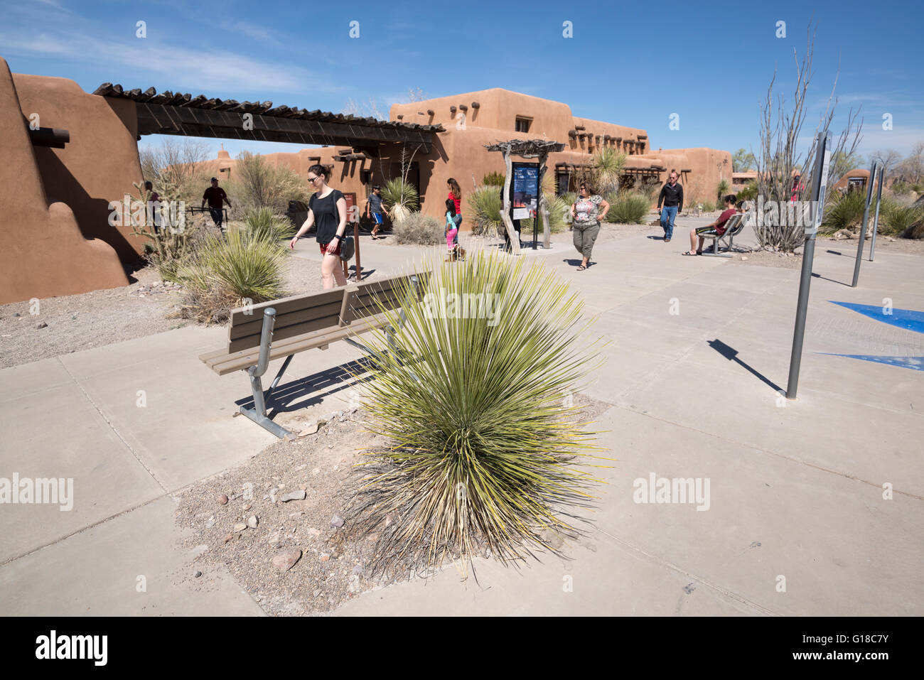 White Sands National Monument Visitor Center, New Mexico. Stock Photo