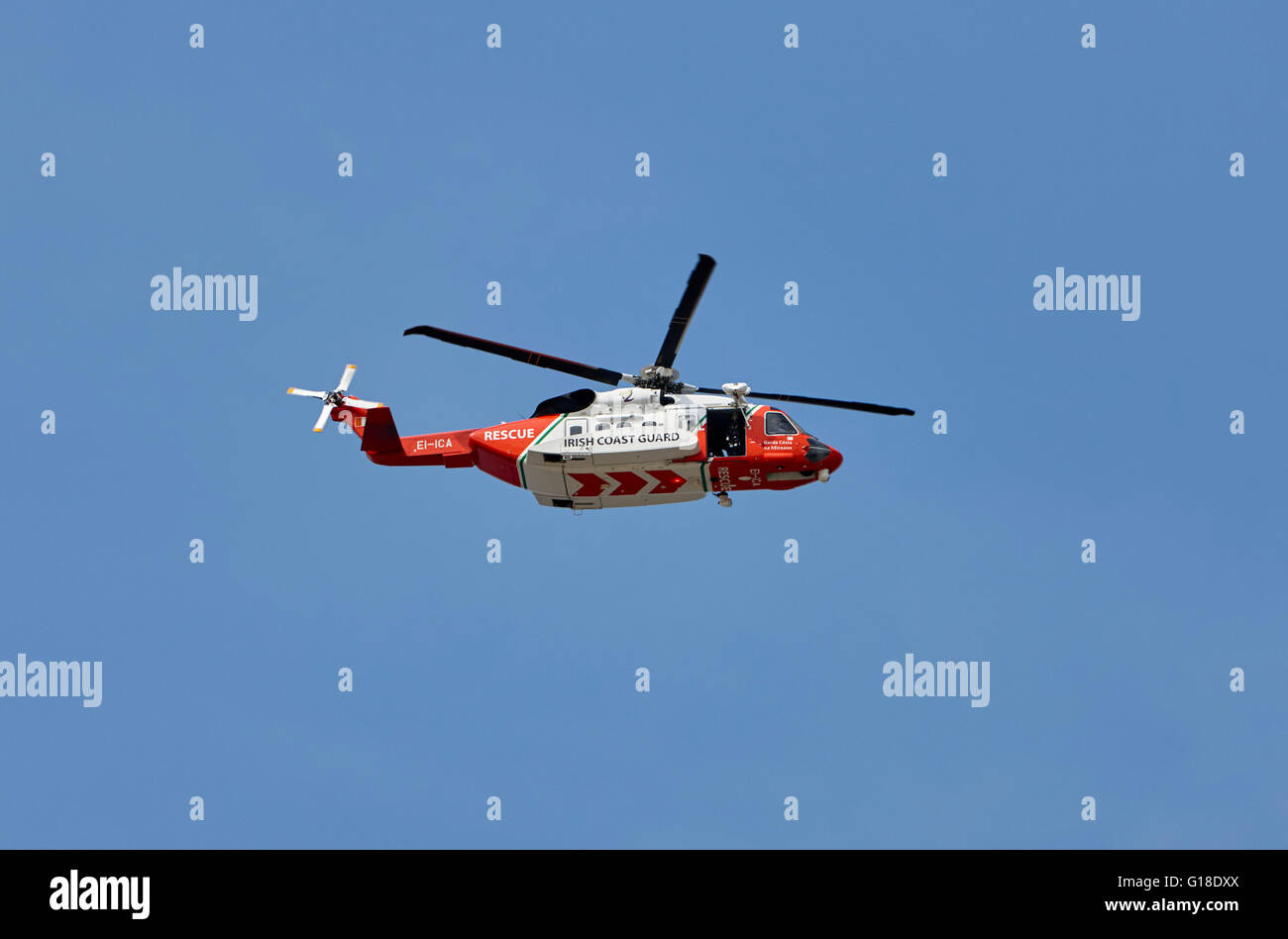 Irish coast guard rescue sikorsky s-92a helicopter on patrol search ...