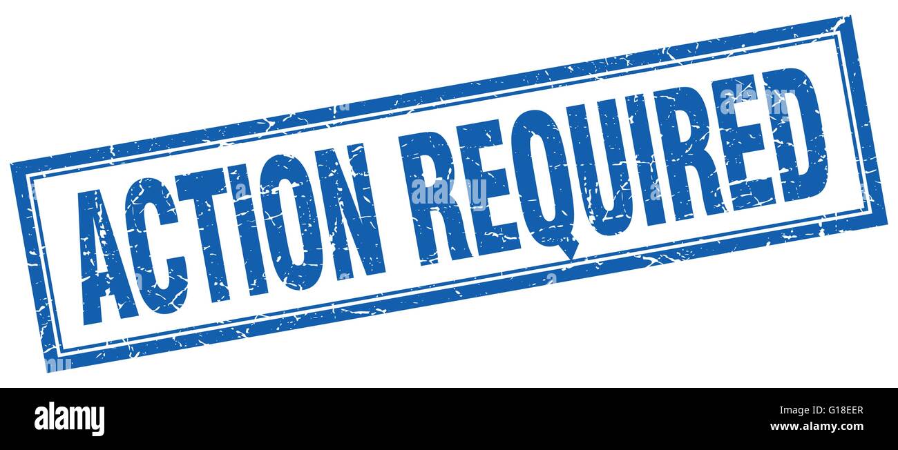 Required Blue Vector action required blue grunge square stamp on white Stock Vector Image ...