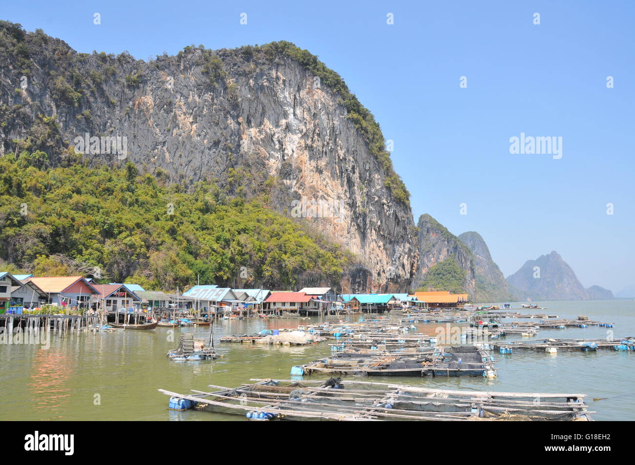 Koh Panyi (Floating Muslim Village) Thailand Stock Photo