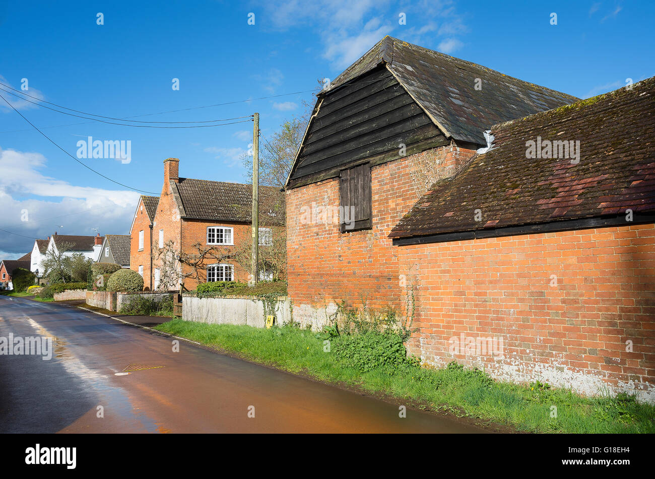 Old Victorian farm buildings in Netherstreet Bromham Wiltshire UK Stock Photo Alamy