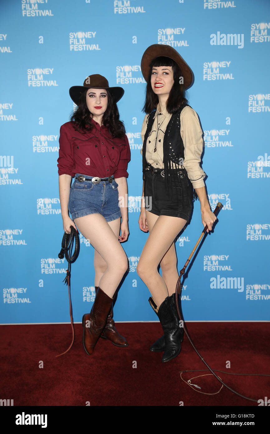 Sydney, Australia. 11 May 2016. Filmmakers and cast members attended the 63rd Sydney Film Festival program launch at Barnett Long Room, Customs House, 31 Alfred Street, Circular Quay. The Sydney Film Festival runs from 8 to 19 June 2016. Pictured: Porcelain Alice and Bella Louche. Credit:  Richard Milnes/Alamy Live News Stock Photo