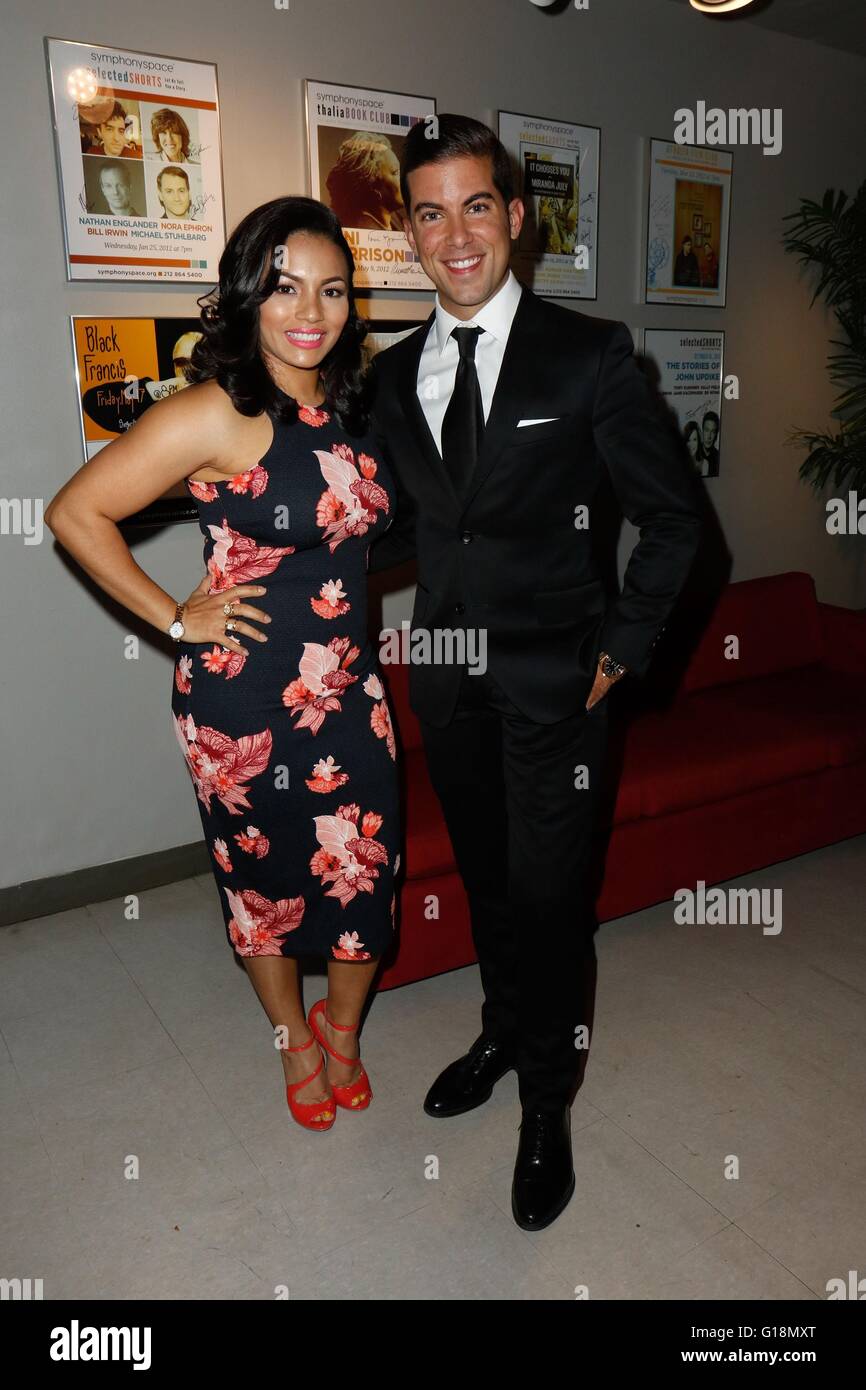 New York, NY, USA. 10th May, 2016. April Lee Hernandez, Luis D. Ortiz at arrivals for The Fourteenth Annual Latino Trendsetter Awards, Symphony Space, New York, NY May 10, 2016. Credit:  Abel Fermin/Everett Collection/Alamy Live News Stock Photo