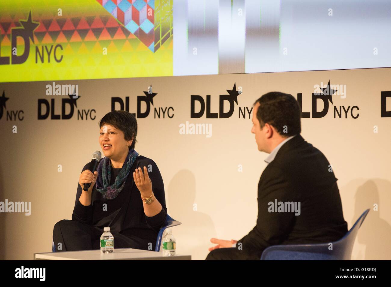 Recode Conference (L. To R.) Purnima Kochikar (Google Play) Peter Kafka (Re/code) during ...