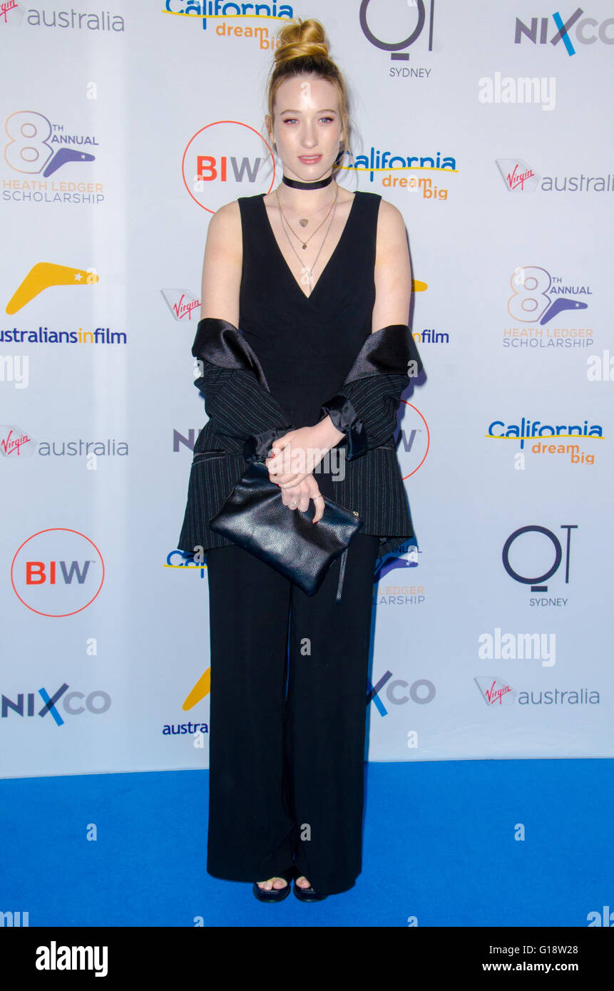 Sydney, Australia. 11th May, 2016. Sophie Lowe arrives at the Australians in Film Heath Ledger Scholarship 2016 Finalists Announcement at the Primus Hotel on May 11, 2016 in Sydney, Australia. Credit:  mjmediabox /Alamy Live News Stock Photo